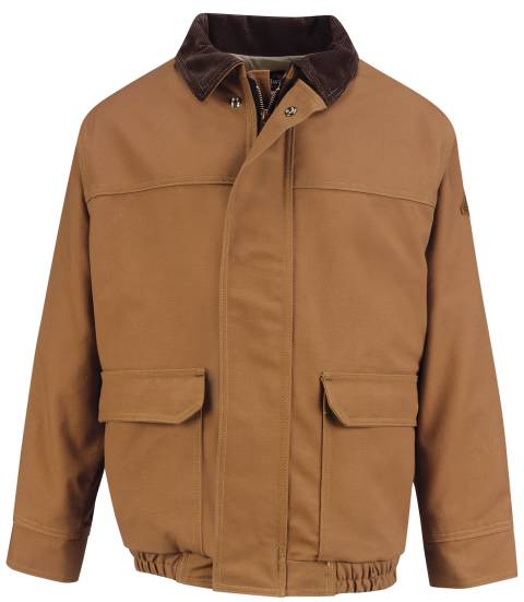 EXCEL FR® ComforTouch® Brown Duck-Lined Bomber Jacket, fr outerwear