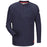 Dark Blue iQ Series® Long Sleeve Henleys, henley, henley long sleeve, flame resistant shirt, fr work clothes, fr shirt, flame resistant long sleeve shirt, flame resistant clothes, fr long sleeve, fr henley