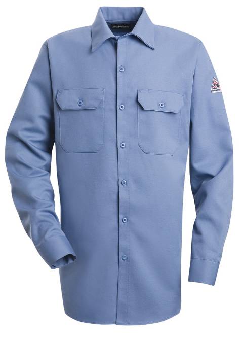 EXCEL FR® ComforTouch® Button-Front Work Shirt, FLAME RESISTANT SHIRT, FR WORK CLOTHES, FR SHIRT, FLAME RESISTANT LONG SLEEVED SHIRT, FLAME RESISTANT CLOTHES, FR LONG SLEEVE
