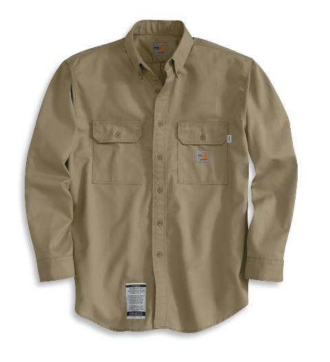 Regular Men's Flame-Resistant Twill Shirts with Pocket Flap, Men's Work-Dry Lightweight Twill Shirt, FLAME RESISTANT SHIRT, FR WORK CLOTHES, FR SHIRT, FLAME RESISTANT LONG SLEEVED SHIRT, FLAME RESISTANT CLOTHES, FR LONG SLEEVE