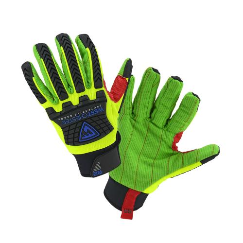 R2 Green Corded Palm Rigger Gloves